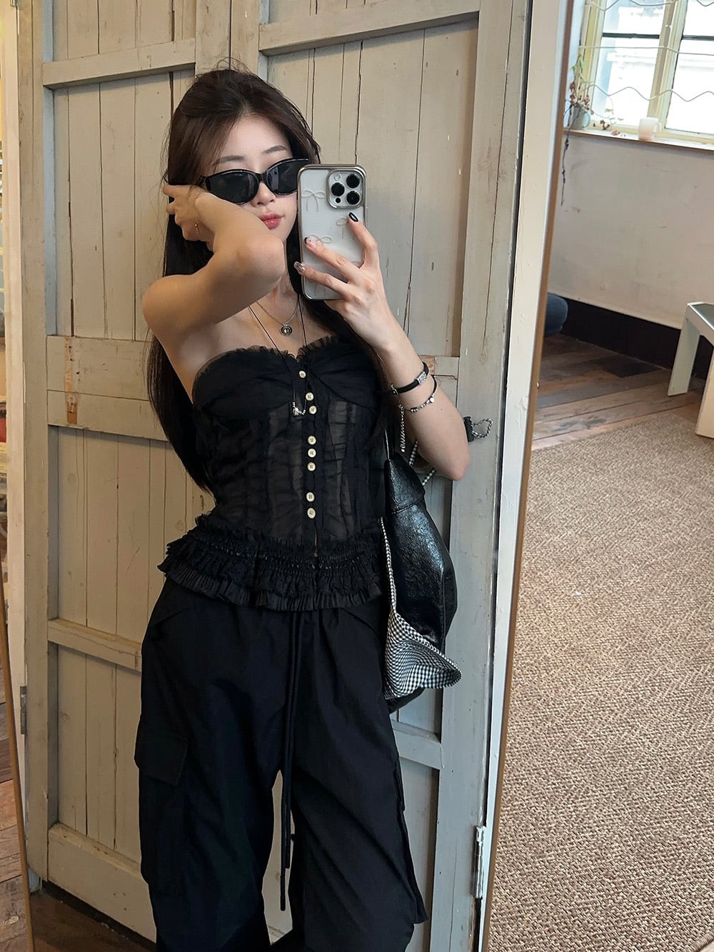 【tops】レースベアトップ　M24808