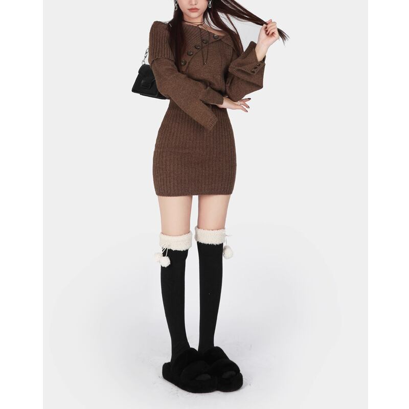 【dress】ニットワンピース　M19068