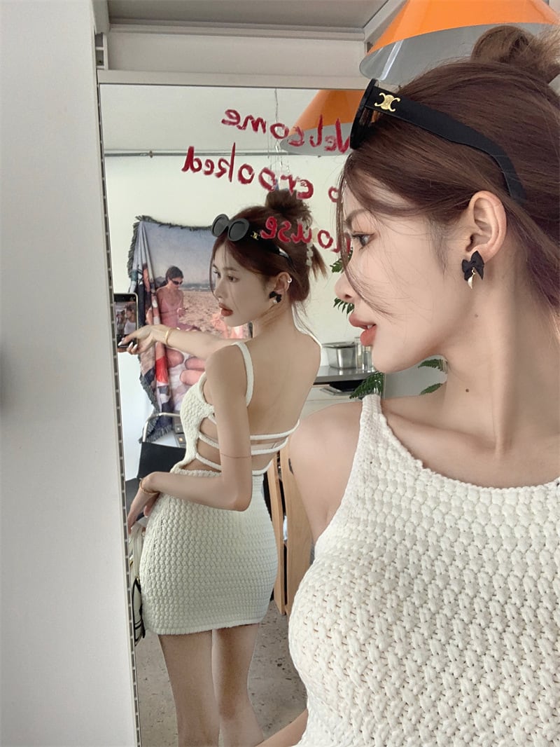 【dress】バックレスキャミワンピース　M24205