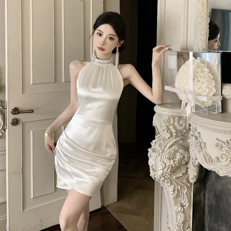【dress】ホルターネックワンピース　M25075