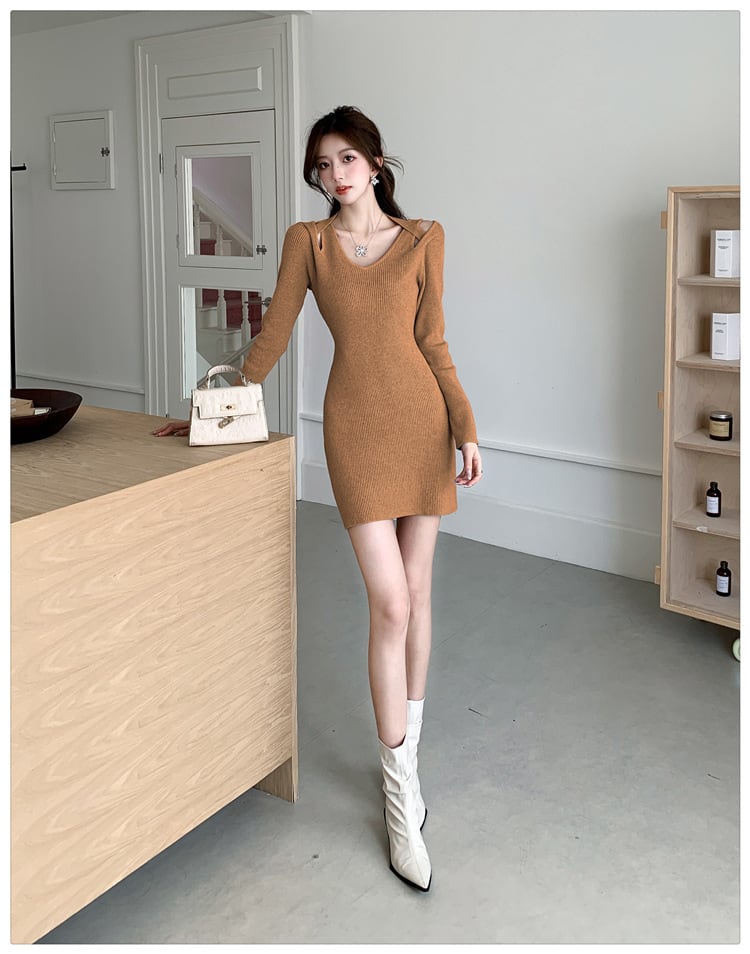【dress】ニットワンピース　M25534