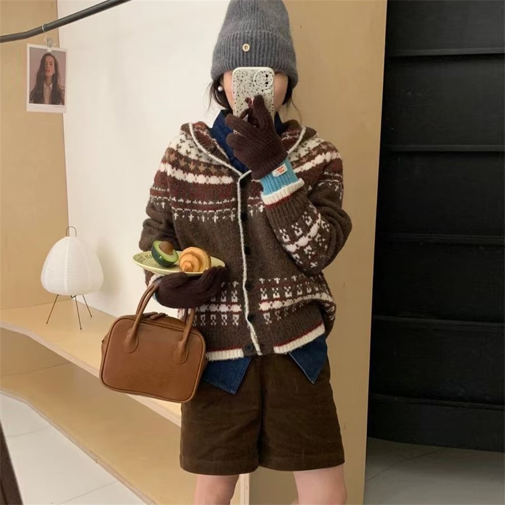 【outer】ニットカーデ　M25984