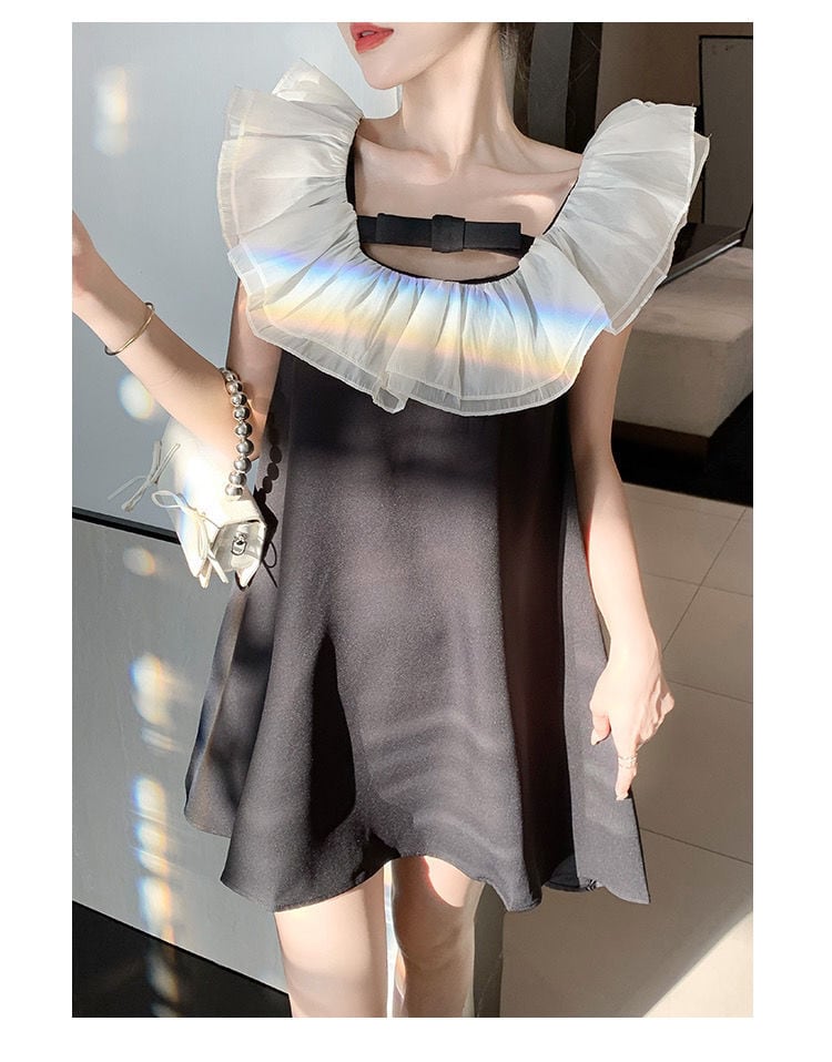 【dress】ノースリーブフリルワンピース　M24262