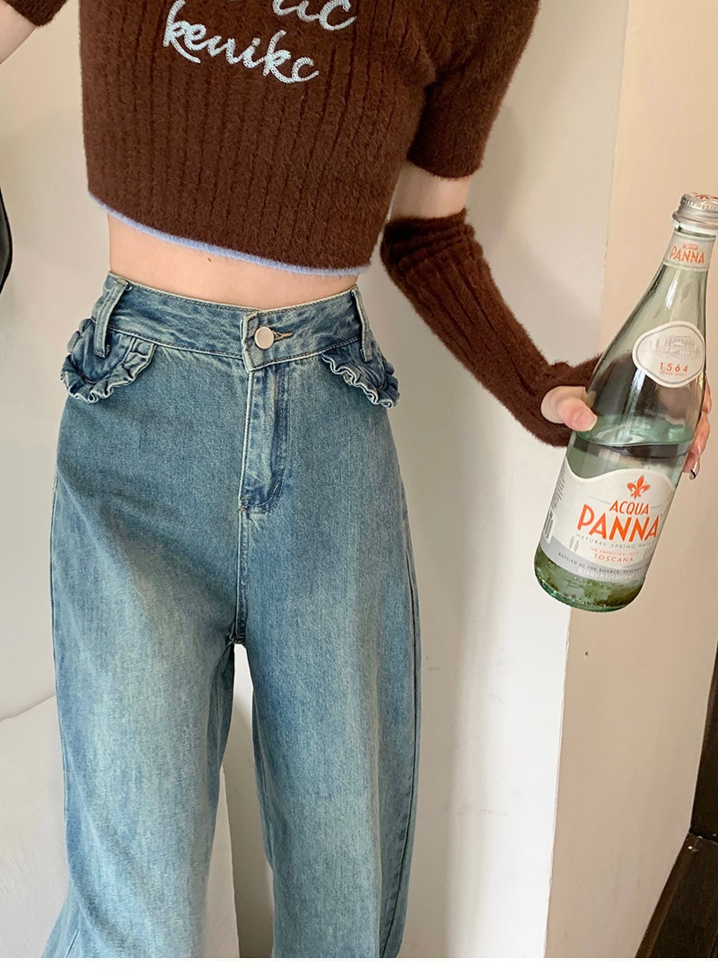 【bottoms】デニムガウチョパンツG20345