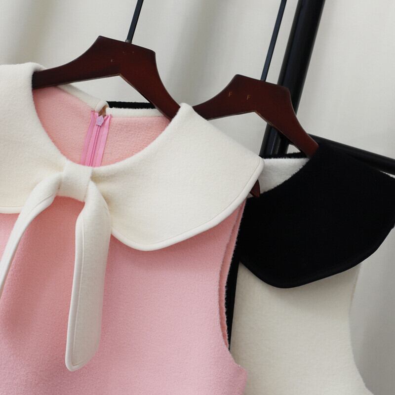【dress】ノースリーブドールカラーワンピース　M27583