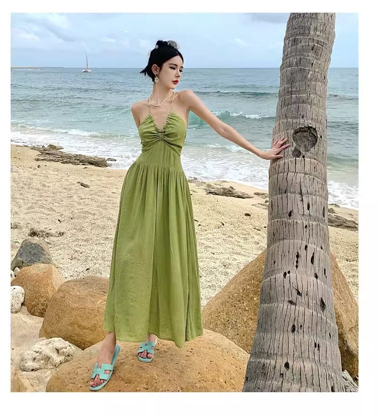 【dress】バックレスワンピース　M25097