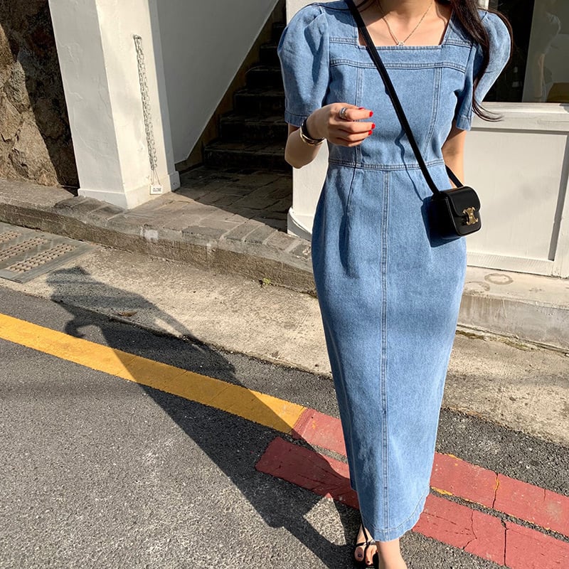【dress】デニムワンピース　M24734
