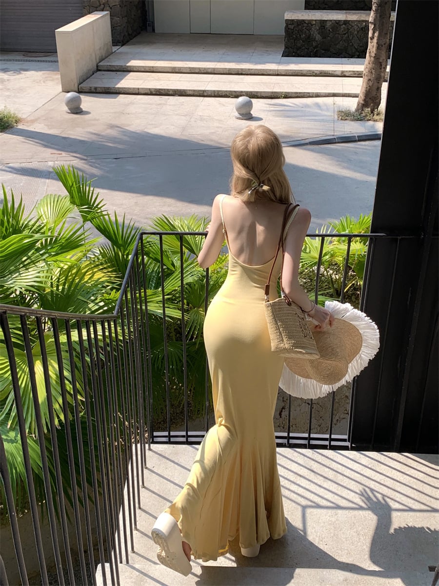 【dress】マーメイドキャミワンピース　M24765