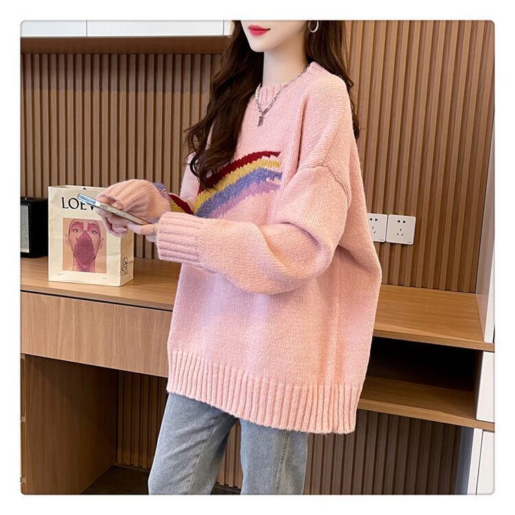 【tops】クルーネックニットセーター　M18542