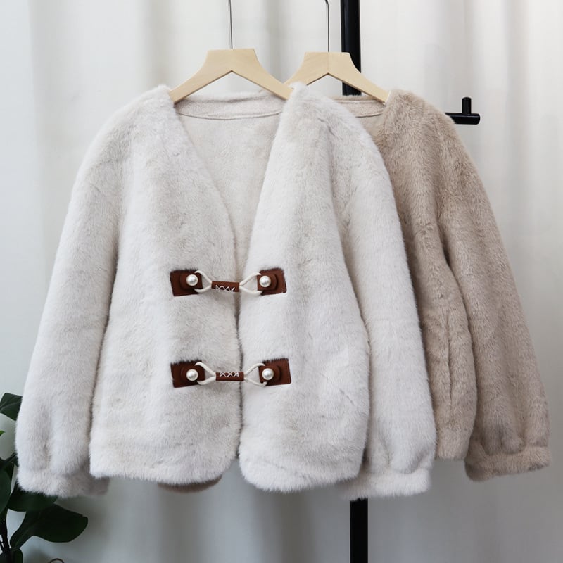 【outer】ファーショートコート　M27173