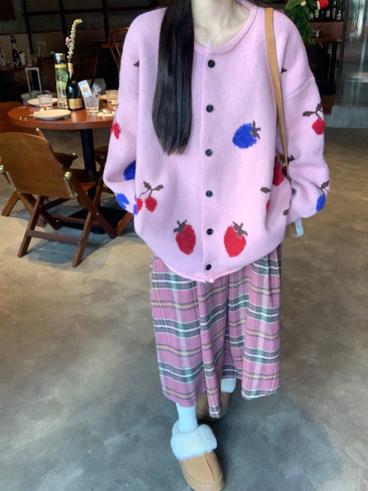【outer】ジャカードニットカーデ　M26338