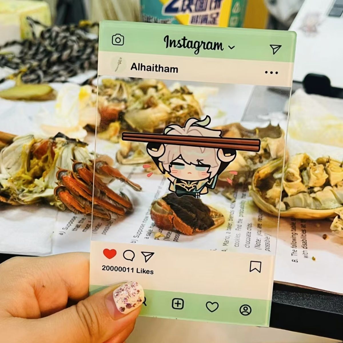 【GOODS】原神 ご飯を食べましょう クリアカード 4点セット Q2212