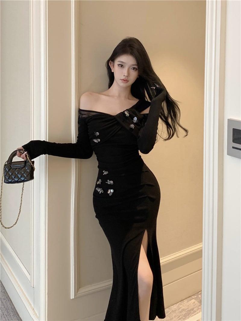 【dress】不規則 イレギュラーデートワンピース　M28177