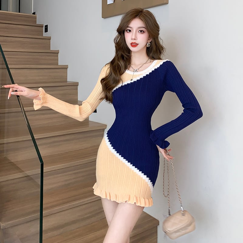 【dress】ニットワンピース　M25448
