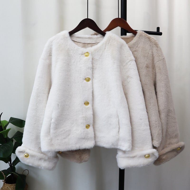 【outer】ショートファーコート　M27171