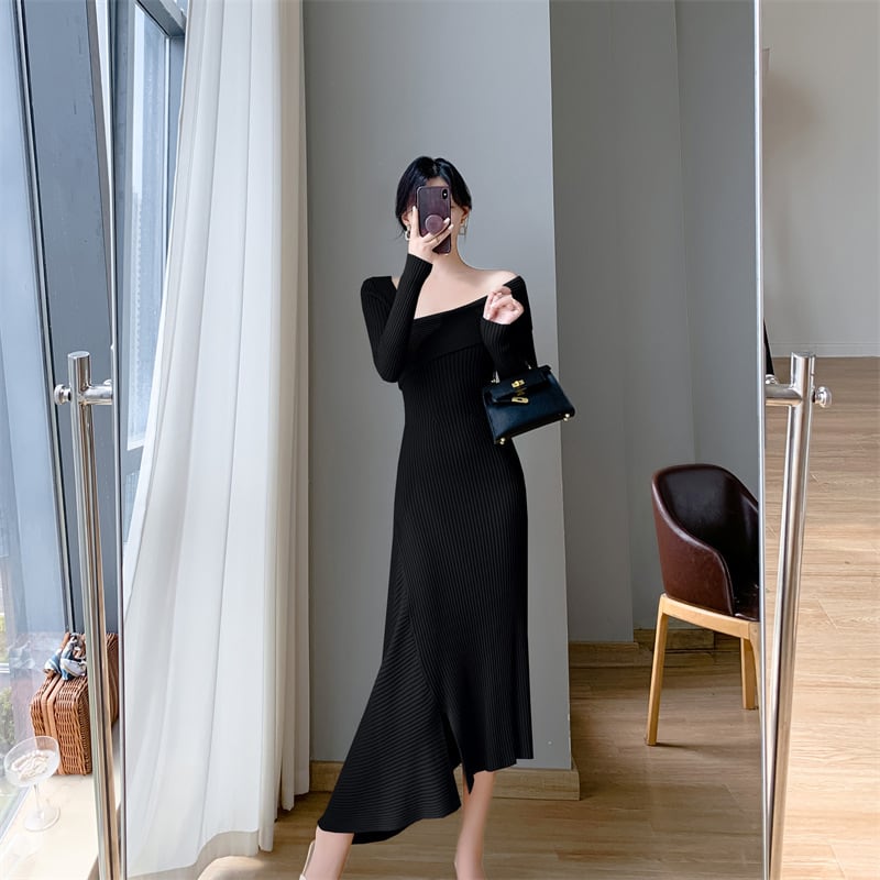 【dress】ニットワンピース　M18561