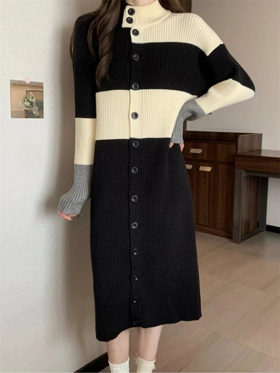 【outer】ロング丈ニットカーデ　M25900