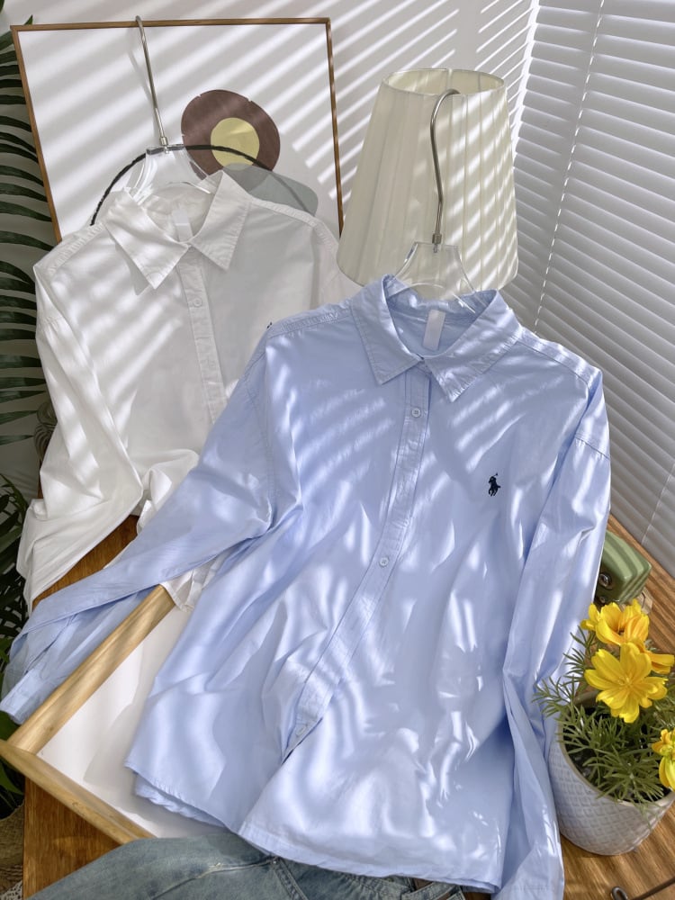 【tops】刺繍シャツトップス　M24553