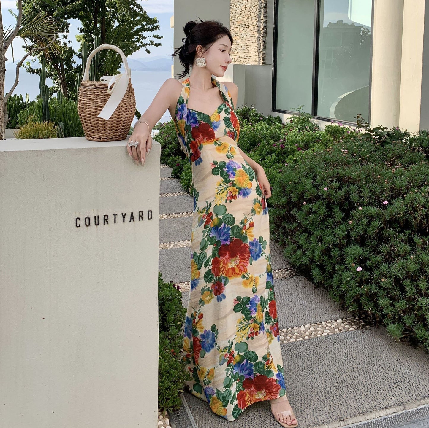 【dress】ギャルホルターネックワンピース G21097