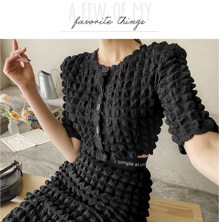 【set】高級感トップス+スカート２点セットG21314