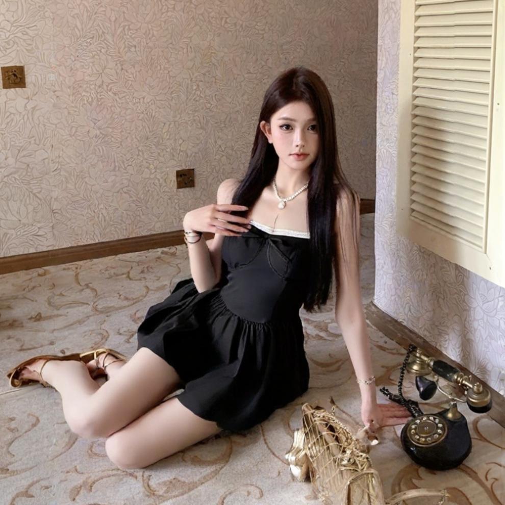 【dress】レース切り替えキャミワンピース　M30147