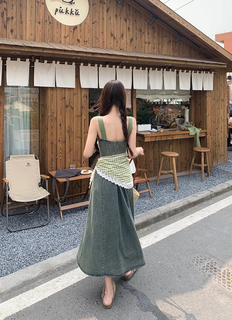 【dress】デニムキャミワンピースG21377