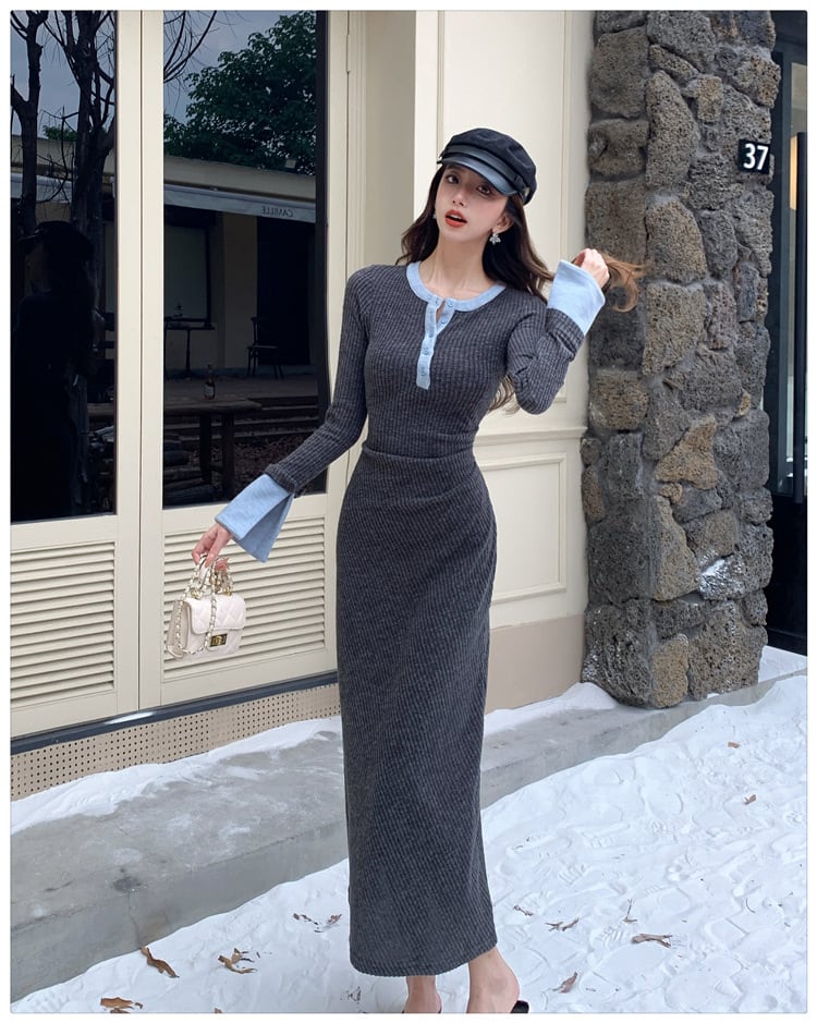 【dress】ニットワンピース　M27525