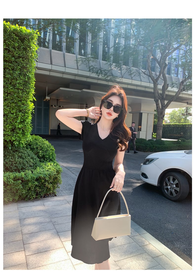 【dress】薄手ニットワンピース　M29750