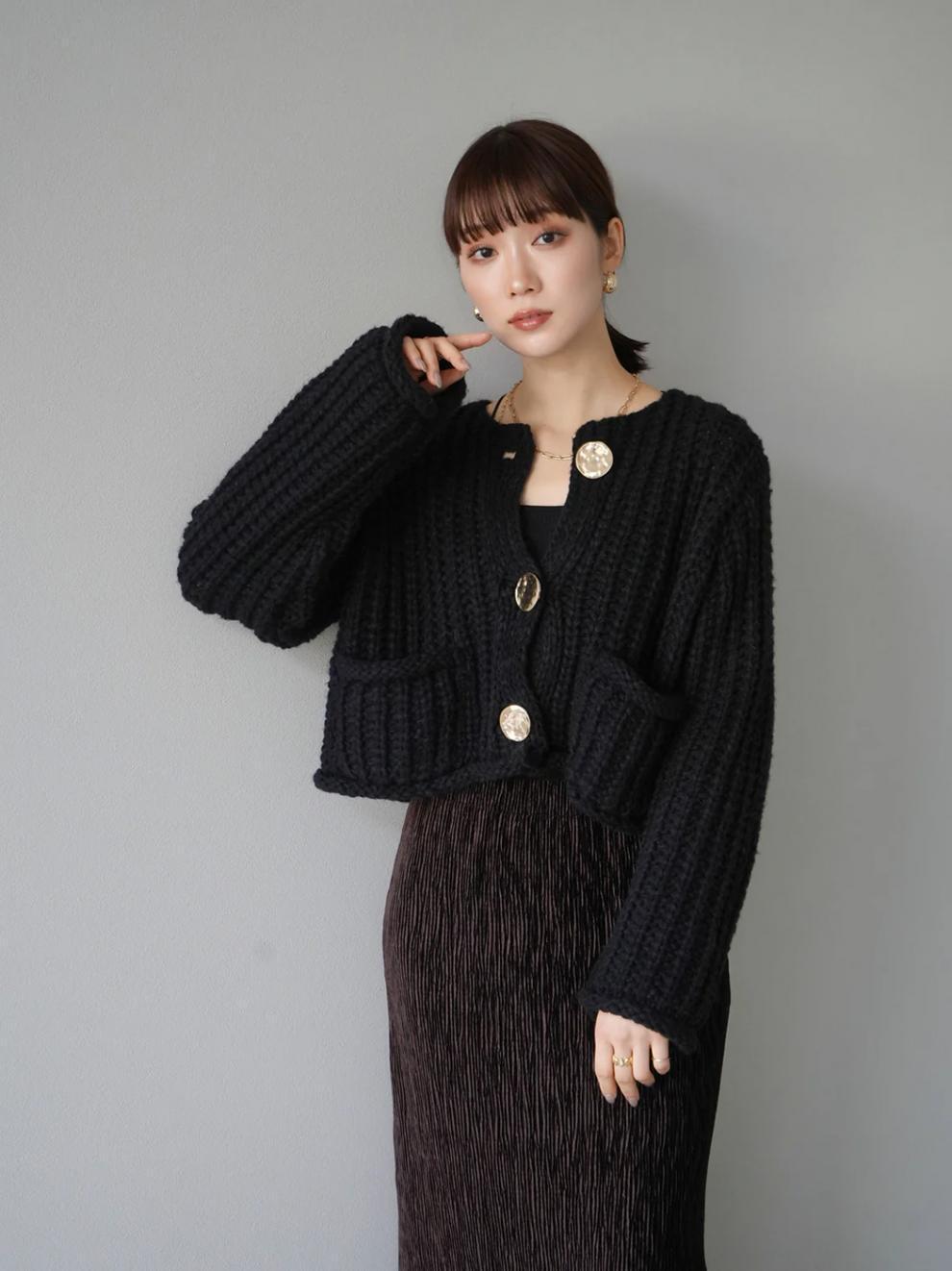【outer】ニットカーデ　M27613