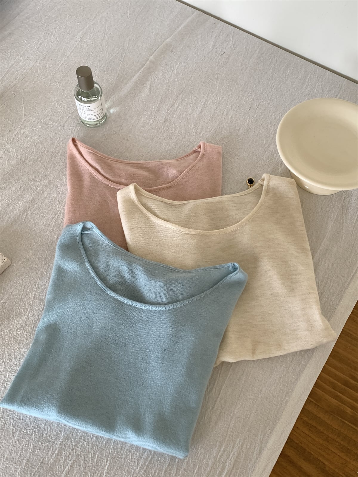 【tops】ニットTシャツ　M25142