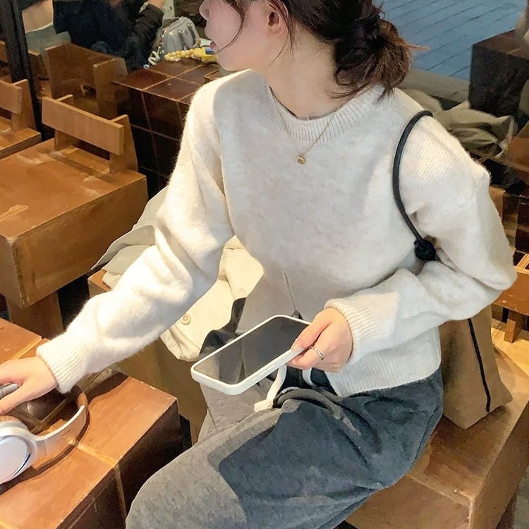 【tops】ファスナーニットトップス　M27273