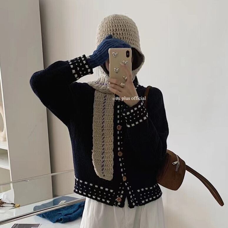 【outer】ニットカーデ　M27193