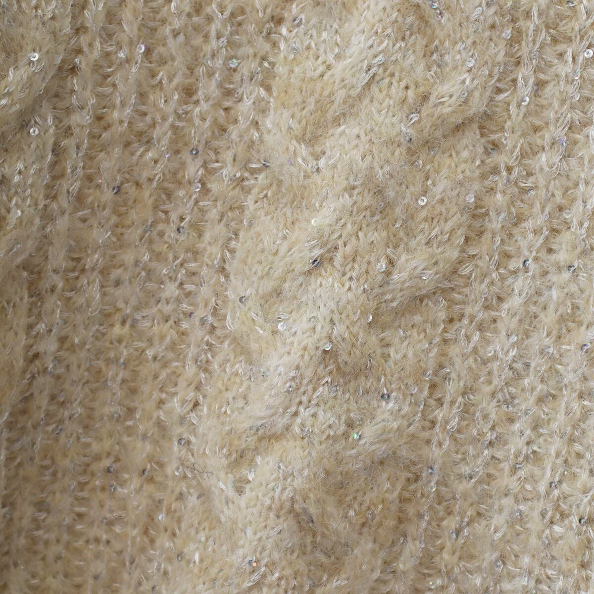 【tops】スパンコールニットセーター　M29332
