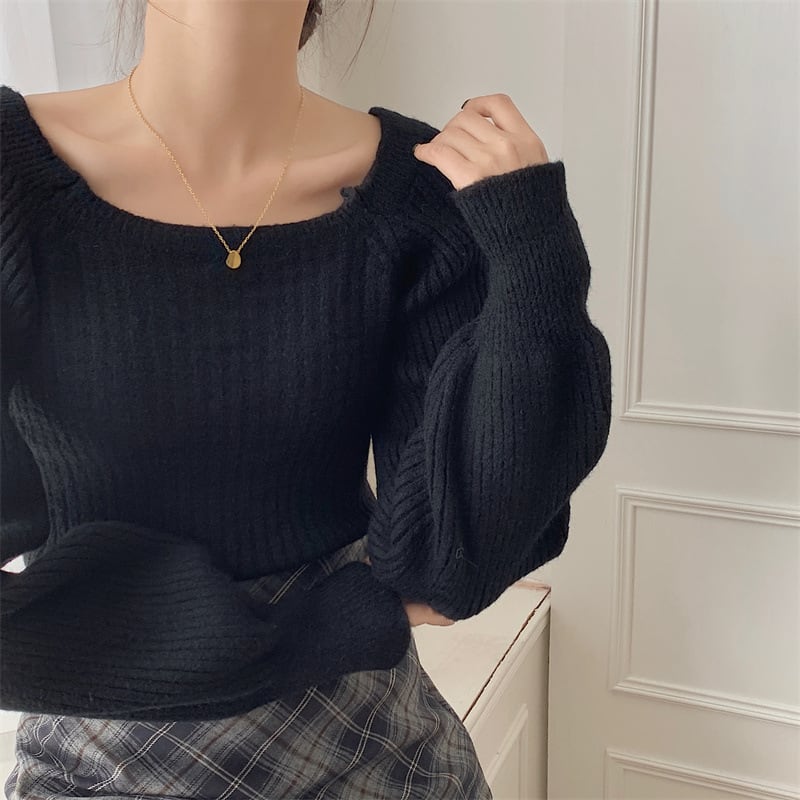 【tops】ニットトップス　M27328