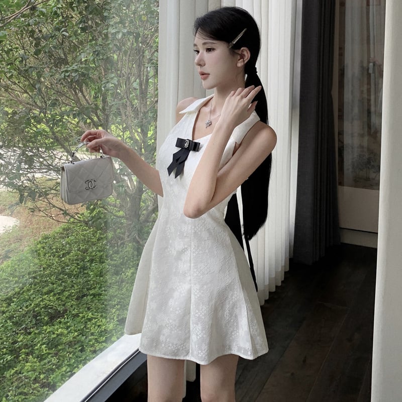 【dress】リボン付きワンピース　M24320