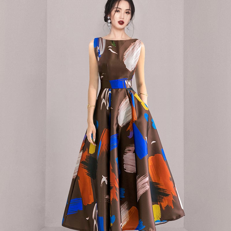 【dress】プリントワンピース　M24592