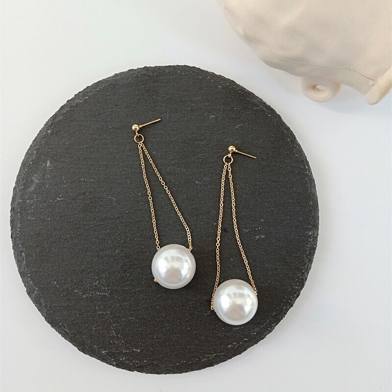 【小物】超人気 シンプルスウィート気質パールフリンジピアスアクセサリー