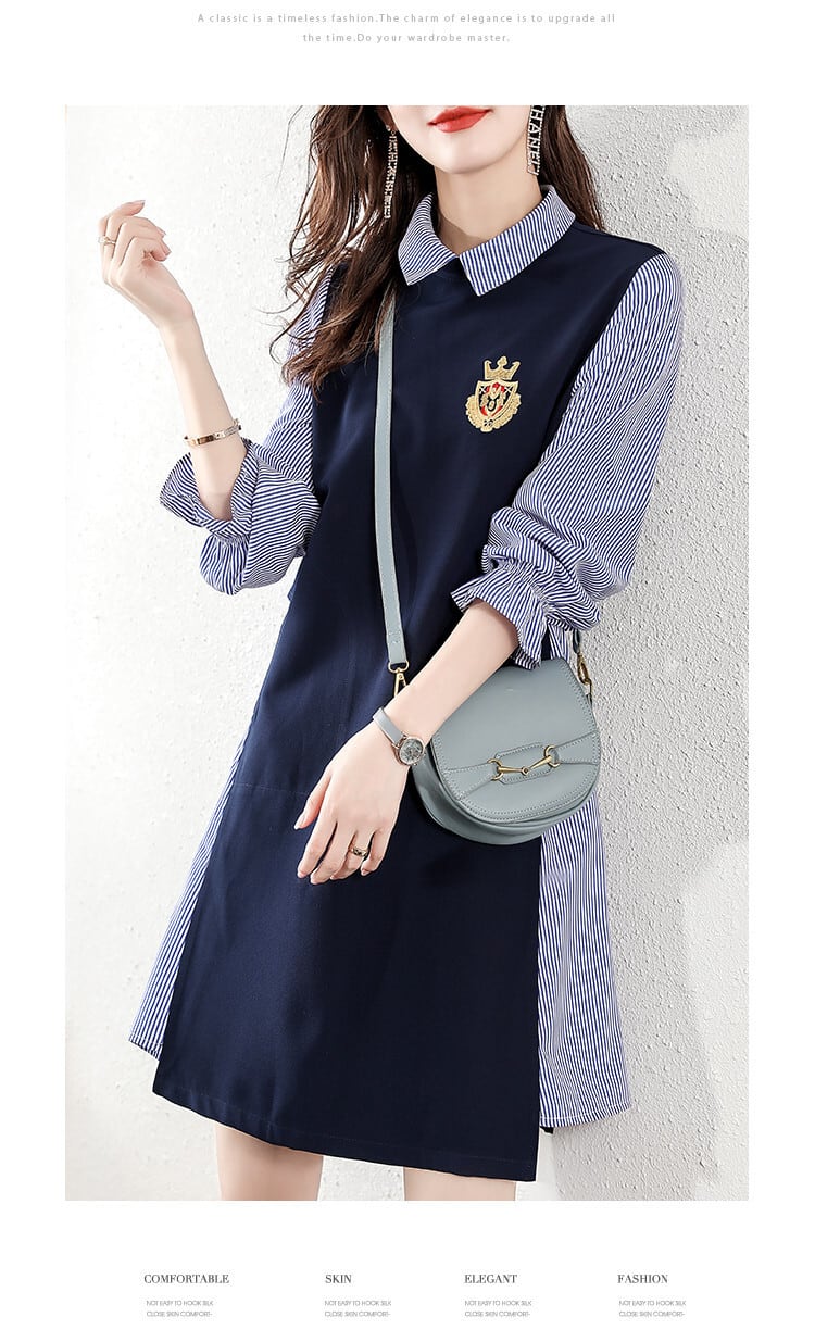 【dress】切り替えワンピース　M25663