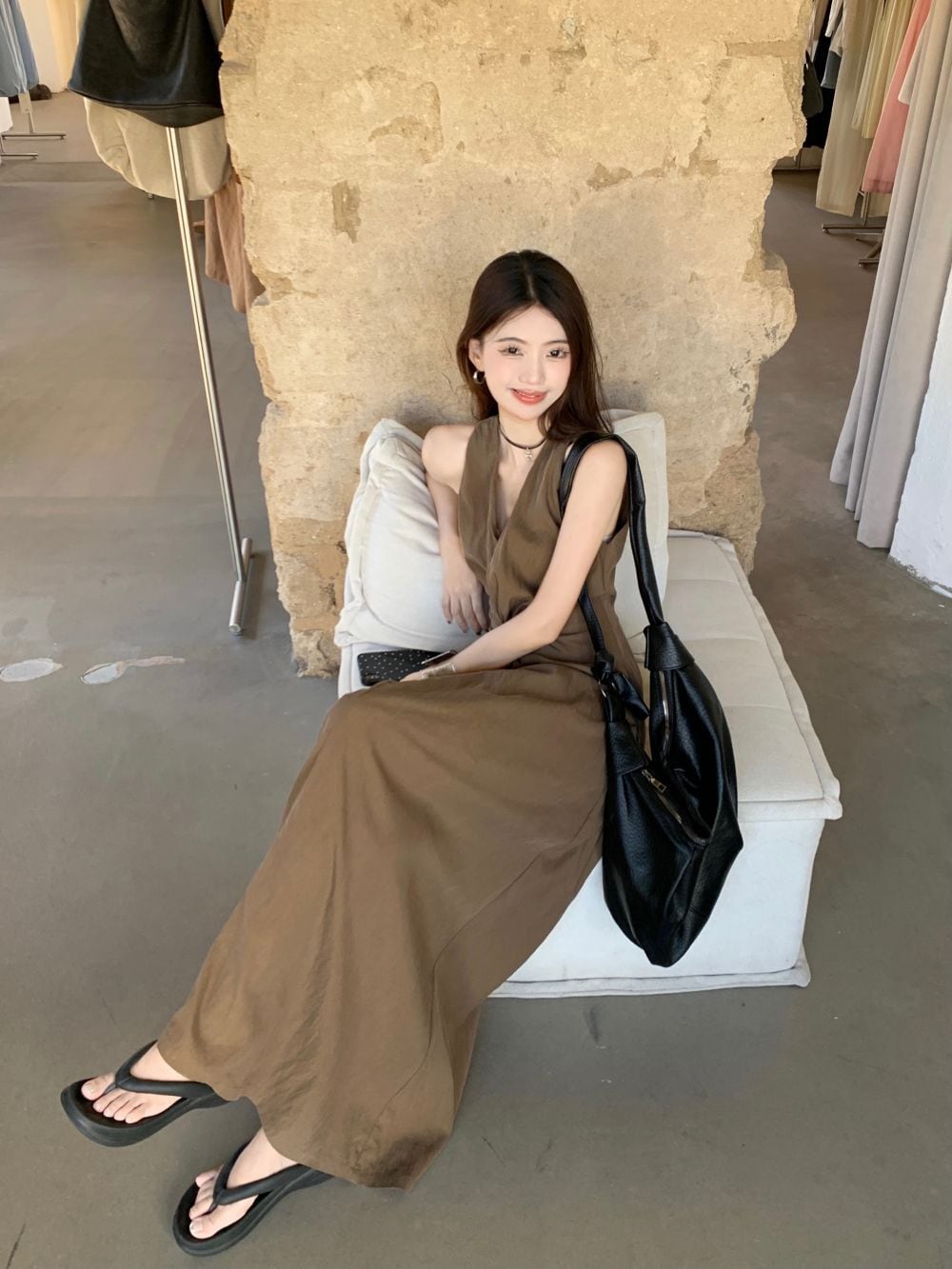 【dress】ロング丈ワンピース　M24826