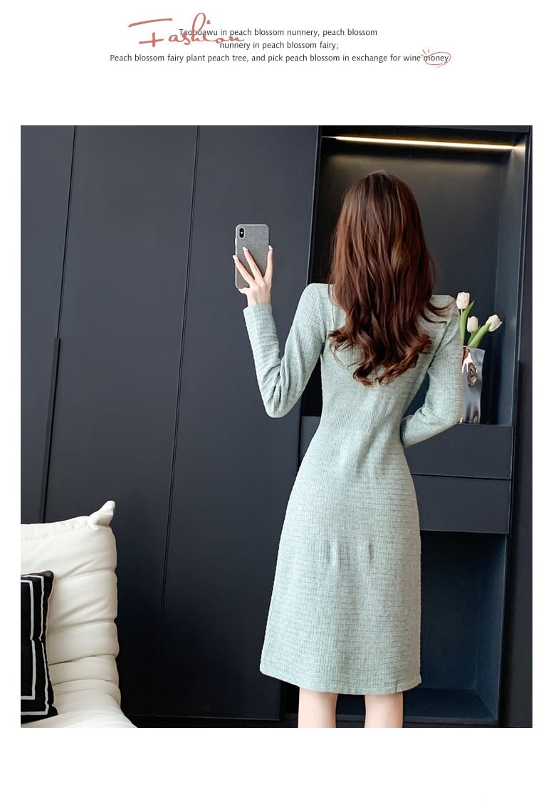 【dress】ニットワンピース　M25517