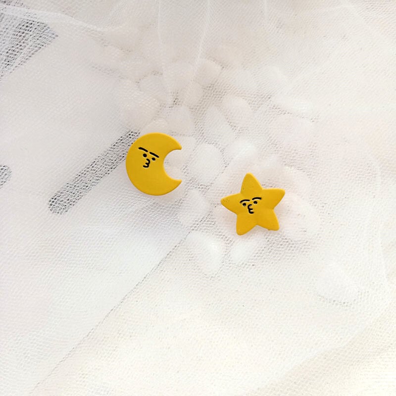 【小物】超人気 韓国系 気質星月スウィートオシャレシンプルピアスアクセサリー