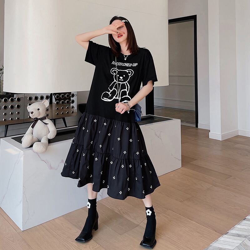 【dress】偽二つ切り替えワンピース G20315