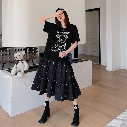 【dress】偽二つ切り替えワンピース G20315