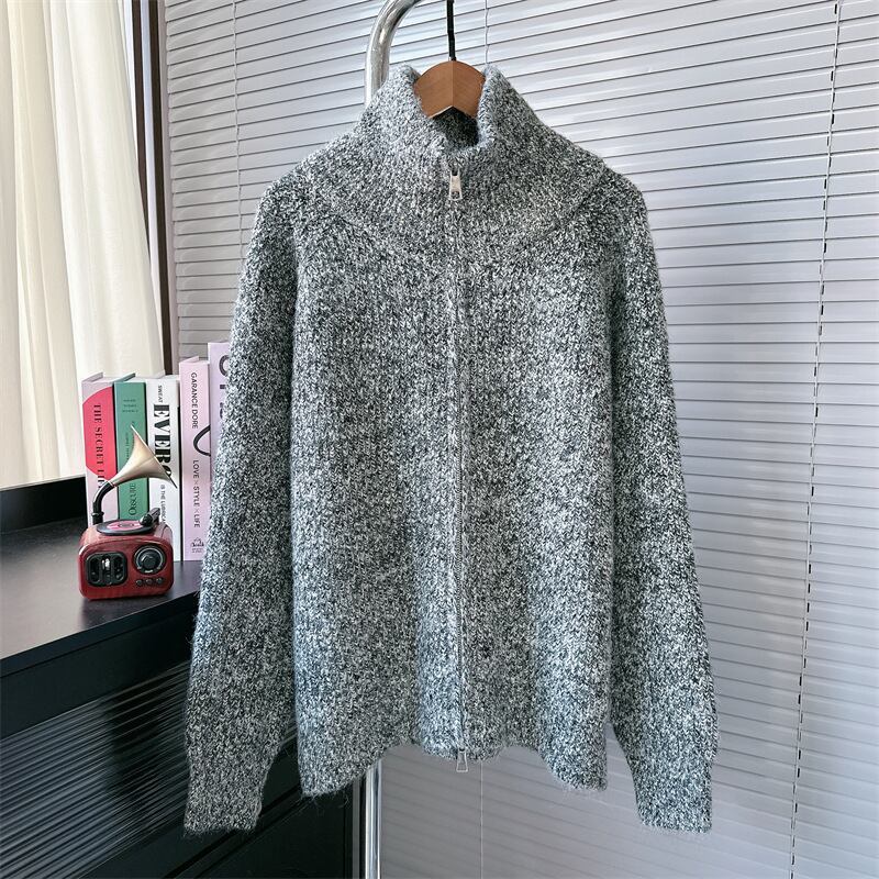 【outer】ファスナーニットカーデ　M27636