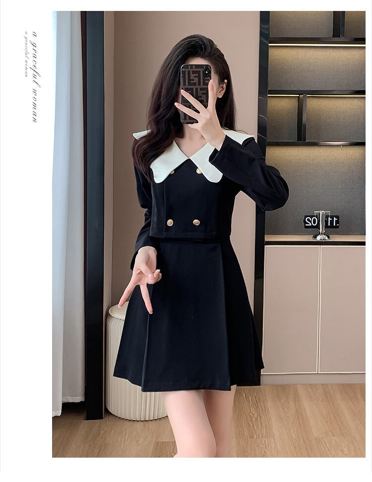 【dress】Aラインデートワンピース　M18848