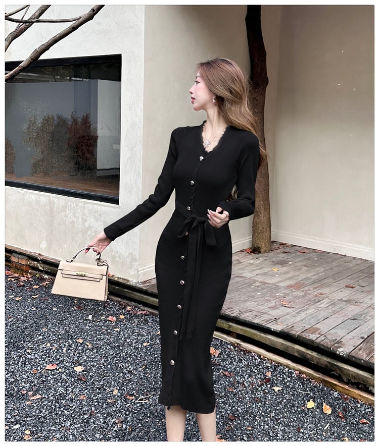 【dress】ニットワンピース　M25754
