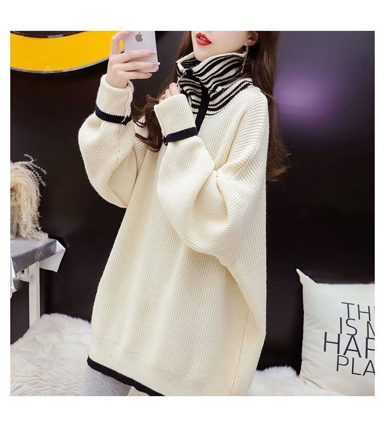 【tops】ハイネックニットセーター　M29160