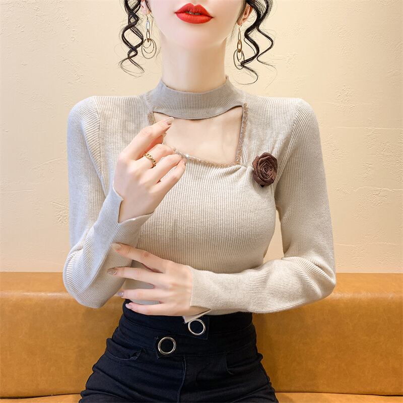 【tops】立体フラワーニットトップス　M27919