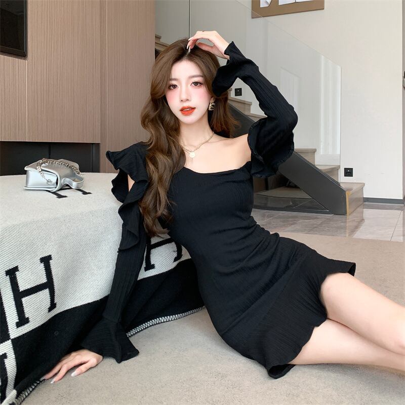 【dress】オフショルダーワンピース　M19086