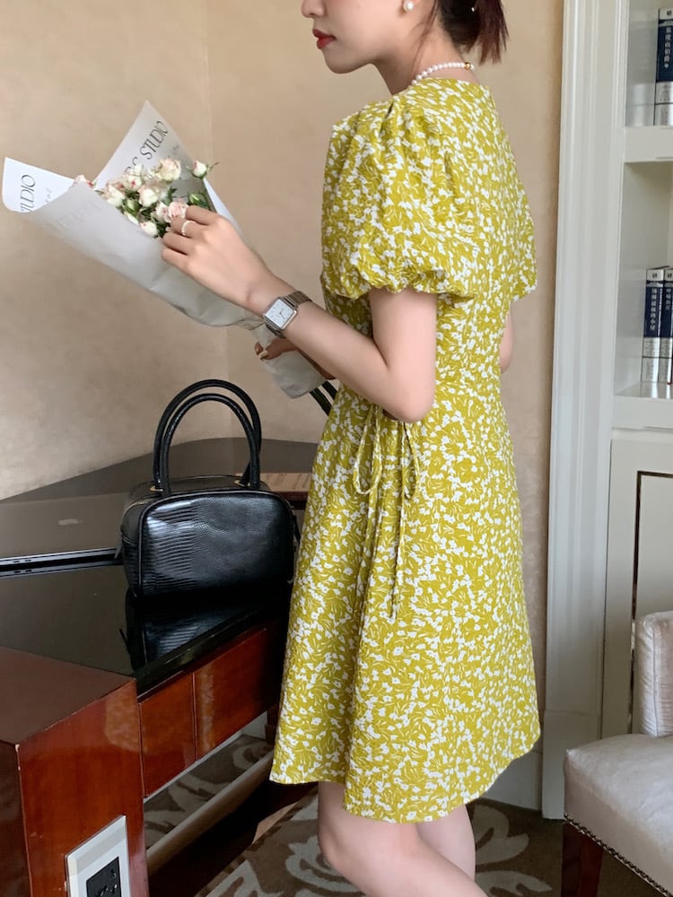 【dress】花柄ワンピース　M24870